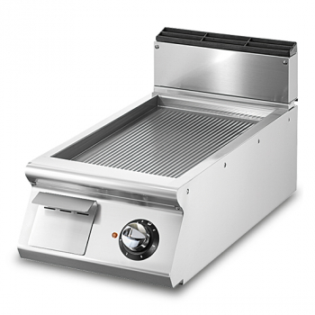 Elektro Grillplatte Tischmodell - Gerillte verchromte Platte - Gastrohot 51069