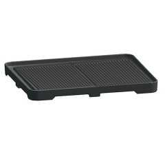 Gerillte Grillplatte | 1 Brenner