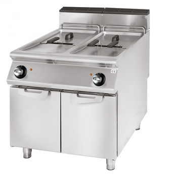 Gas Fritteuse 2x 21 Liter Kapazität - Professionelle Gastronomie Fritteuse