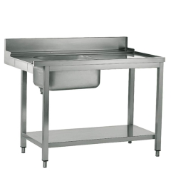 Rechter Zulauftisch mit Becken links | B=1200