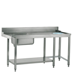 Rechter Zulauftisch mit Becken links | B=1500