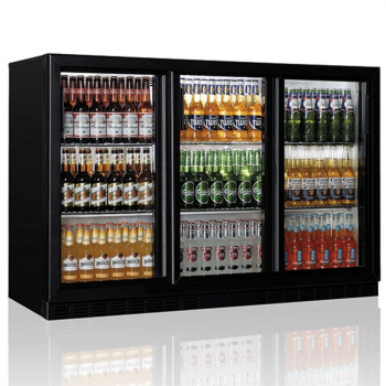Barkühlschrank mit 3 Glasschiebetüren | 312 L