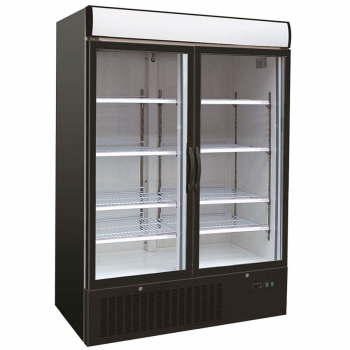 Kühlschrank mit 2 Glastüren - energieeffizient und geräumig