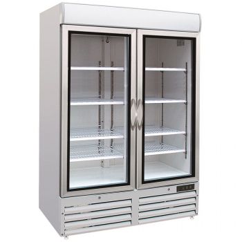 Tiefkühlschrank 2 Glastüren