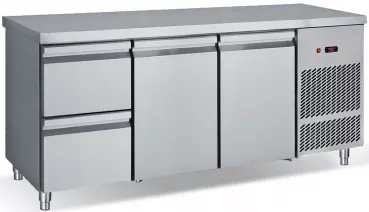 Kühltisch mit 2x2 Schubladen + 2 Türen, Modell PG 185 1S2P