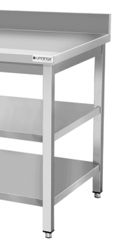 Arbeitstisch Doppelregal 600x700mm – stabile Bodenplatte, platzsparend