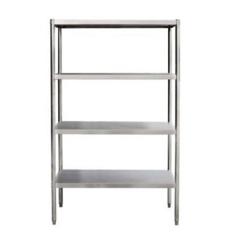 Edelstahl Regalsystem ECO 1600x500xH1800 mm – 4 Böden, hohe Tragkraft