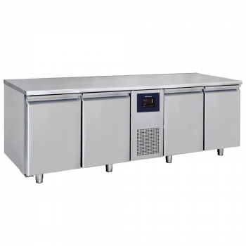 Tiefkühltisch mit 4 Türen GN 1/1, -10/-20°C, WiFi - Professioneller Tiefkühltisch für die Gastronomie