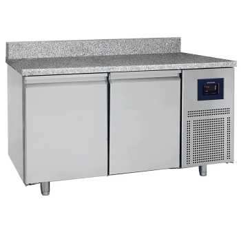 Bäckereikühltisch 2-türig 600x400 mm Granitarbeitsplatte mit Aufkantung 2-8°C WiFi - Gastrohot