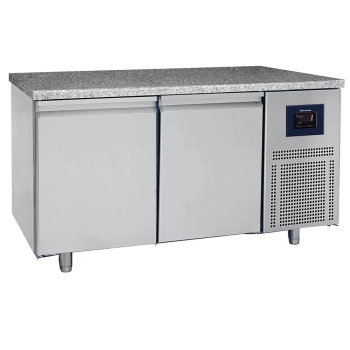 Bäckerei Tiefkühltisch 2-türig 600x400 mm Granitarbeitsplatte 10-22 °C WiFi - Gastrohot