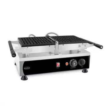 Waffeleisen für 4 Brüsseler Waffeln – 1,2 kW – Edelstahl – Ø 88 mm