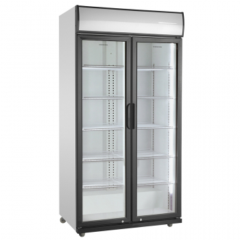 Getränke-Kühlschrank 2 Glastür 590 lt.