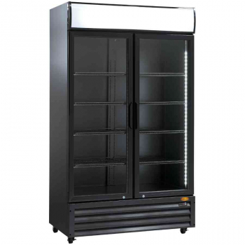 Getränkekühlschrank MG Hofmann mit 2 Flügeltüren 879 Liter Schwarz - Gastrohot
