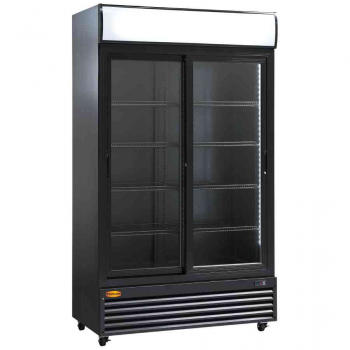 Getränkekühlschrank MG Hofmann mit 2 Schiebetüren 764 Liter Schwarz - Gastrohot