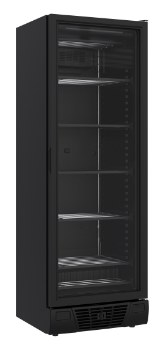 Tiefkühlschrank 1 Glastür Schwarz 382L · 7464.0064