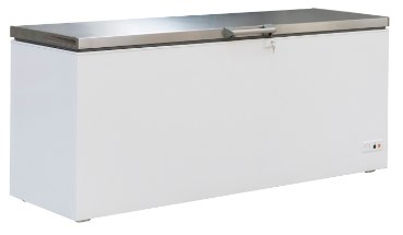 Tiefkühltruhe Edelstahl Deckel 635 L · 7151.1125