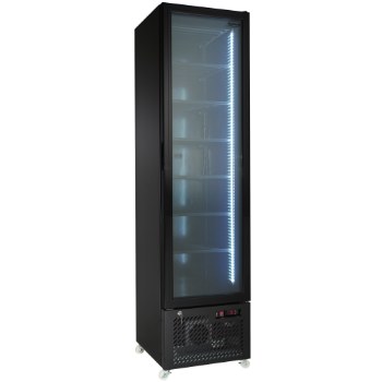 Tiefkühlschrank 1 Glastür Schwarz Nap-250F · 7455.1930