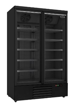 Tiefkühlschrank 2 Glastüren Schwarz Jde-1000F Bl **Achtung, Es Liegt Ein Erhöhter Einschatlstrom Vor, Sodass Ein Leitungsschutzschalter mit C-Charakteristik Erforderlich Ist.** · 7455.2245