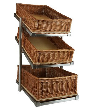 Brotkorb Etagere 3 Hoch Schmale Modell inkl. Körbe · 7013.2305