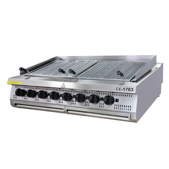 Maxima Premium Gas-Chargrill · 8 Zonen · Dreifache Einheit · 90 cm Tief