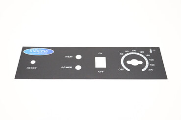 Maxima Fritteuse 13L – Bedienfeldaufkleber 09365396