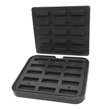 Maxima Tarteletteform – Rechteck · 90x30/85x26 mm · 15 stuks 09374321