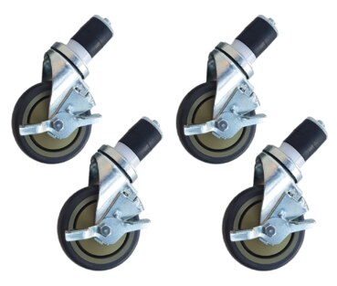 Maxima Arbeitstisch-Räder 4 Stück – Mit Bremsen · 5 Zoll / 12,7 cm 09300937