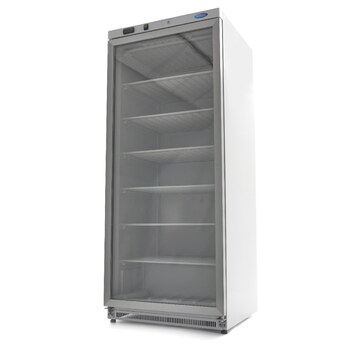Maxima Gefrierschrank · 600 l · Weiß · mit Glastür