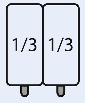 SARO E7/CPCEXC Nudelkorb-Set: 2 x 1/3 GN