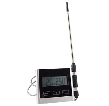 SARO Digitales Thermometer für Ofen mit Alarm Modell 4717