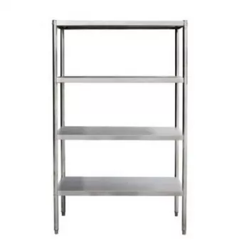 Regalsystem ECO 1800x500xH1800 mm Edelstahl – 4 verstärkte Böden