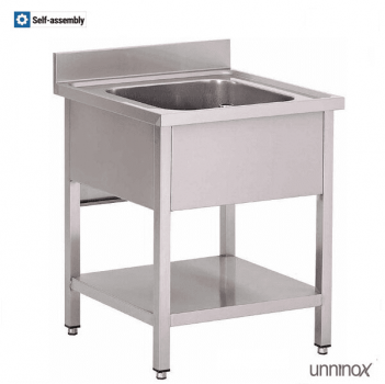 Spülschüssel 800x700x850 mm – großes Becken 500x500x300 mm