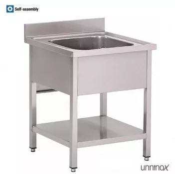 Spülschüssel 800x700x850 mm – großes Becken 500x500x300 mm