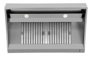 Wandhaube B1400xD950xH400 für gewerbliche Küche, platzsparend