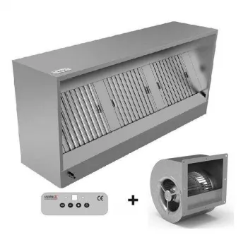 Dunstabzugshaube Plug and Play 950mm Edelstahl 1400 m³/h LED