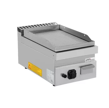 Gas Grillplatte G70GP10B+GC verchromt gerillt Piezozündung