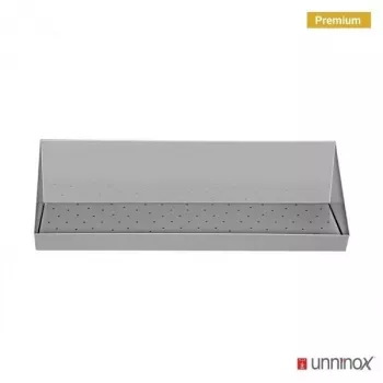 Edelstahl-Krümelwanne 100x30x20cm mit Sieb für Pommes