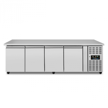 Kühltisch 4 Türen ohne Aufsatz 2230x700x850mm R290 Zwangsgekühlt