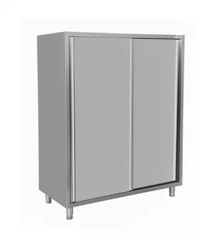 Geschirrschrank 1600x600x1800mm 2 Schiebetüren 3 Schiebeböden