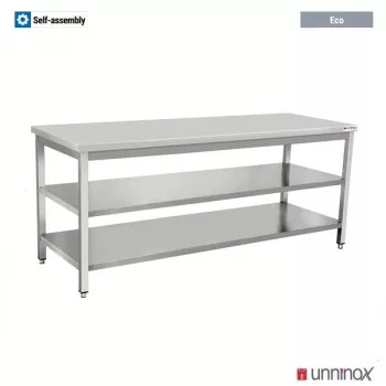 Arbeitstisch 1000x700xH850 mm Doppelboden ohne Aufsatzrahmen