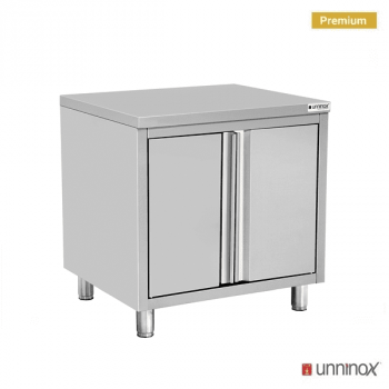 Arbeitskabine CK-800 ohne Aufsatz 800x700xH850mm, 40mm Platte, Doppeltüren