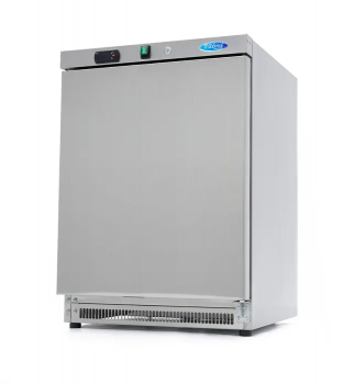 Gastro Kühlschrank 200L aus Edelstahl mit 3 Rosten