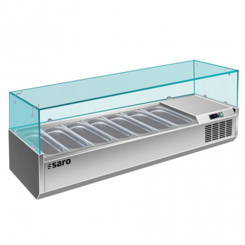 Kühlaufsatz 8 x 1/3 GN | B 1800 x L 395 x H 435 mm