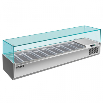 Kühlaufsatz 9 x 1/3 GN | B 2000 x L 395 x H 435 mm