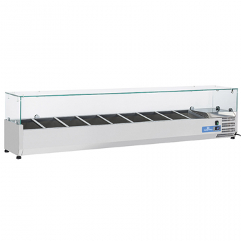 Kühlaufsatzvitrine 10x GN 1/4 H=150 mm