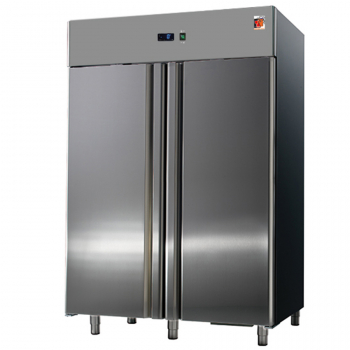 Kühlschrank 1400 Liter aus Edelstahl GN 2/1 2-8°C - Großer Edelstahlkühlschrank mit GN 2/1 Maßen und 1400 Liter Volumen, ideal für die Gastronomie.