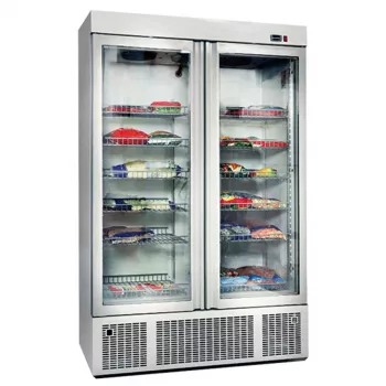 Lagertiefkühlschrank 1300 Liter mit 2 Glastüren