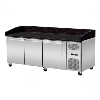 Pizza Kühlthek Granit Star Galaxy Schwarz 3 Türen 203 x 80 - Gastrohot