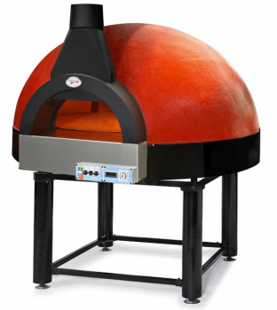 Rotierender Holzbackofen für 8 Pizzen