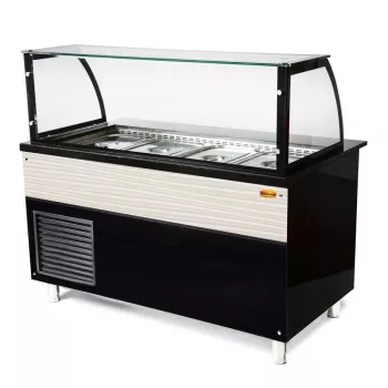 Saladette mit Umluftzirkulation 7x 1/1GN - Ideal für die Gastronomie - Gastrohot